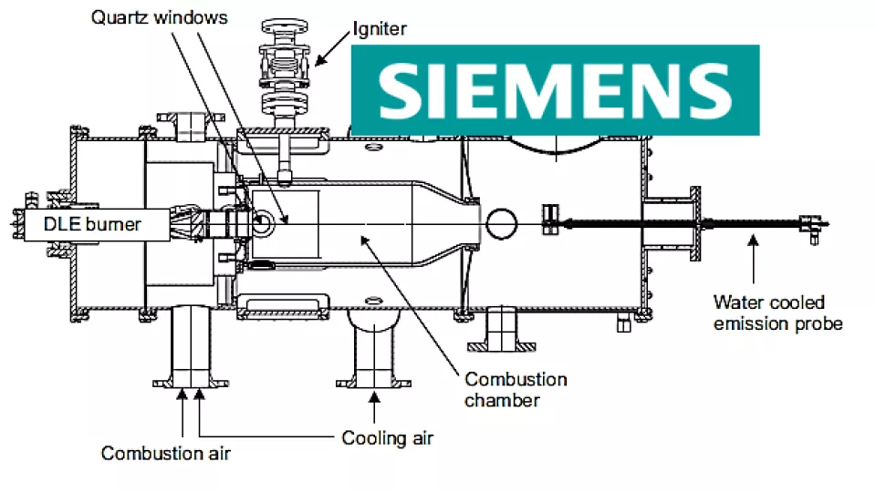 Lines and various, looks like a schematic. The text Siemens is written large on top. Illustration.